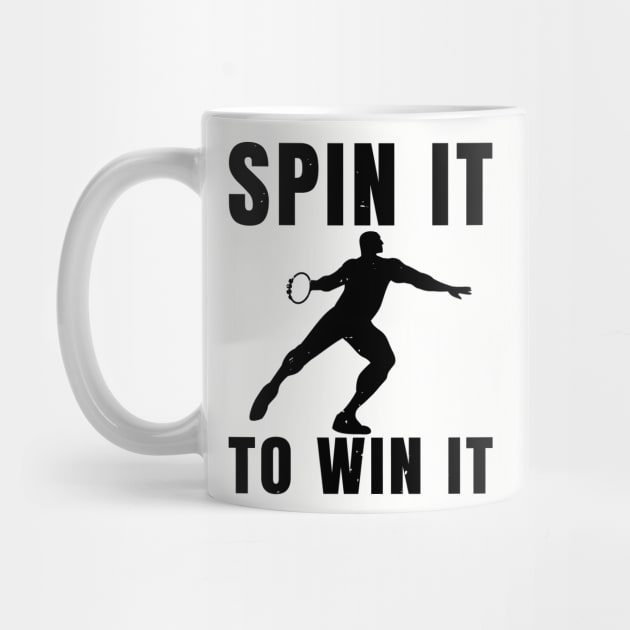 Mens Discus Spin To Win Athlete Gift by atomguy